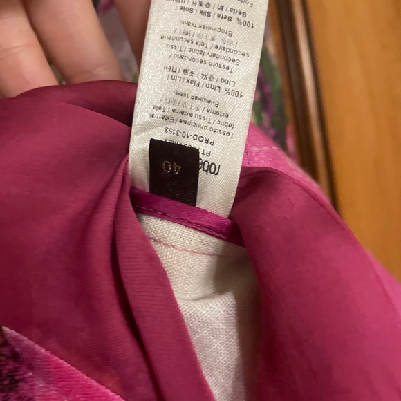 Roberto Cavalli Long Sleeve Pink Floral Top - Picture 4 of 4